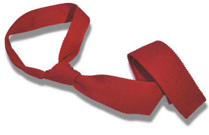 New Merc London Knitted Mod Square End 5cm Tie Red Preview